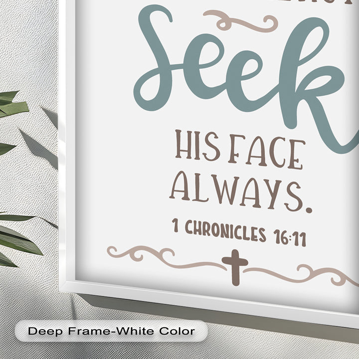 Seek His Face Always – 1 Chronicles 16:11 Oil Painting