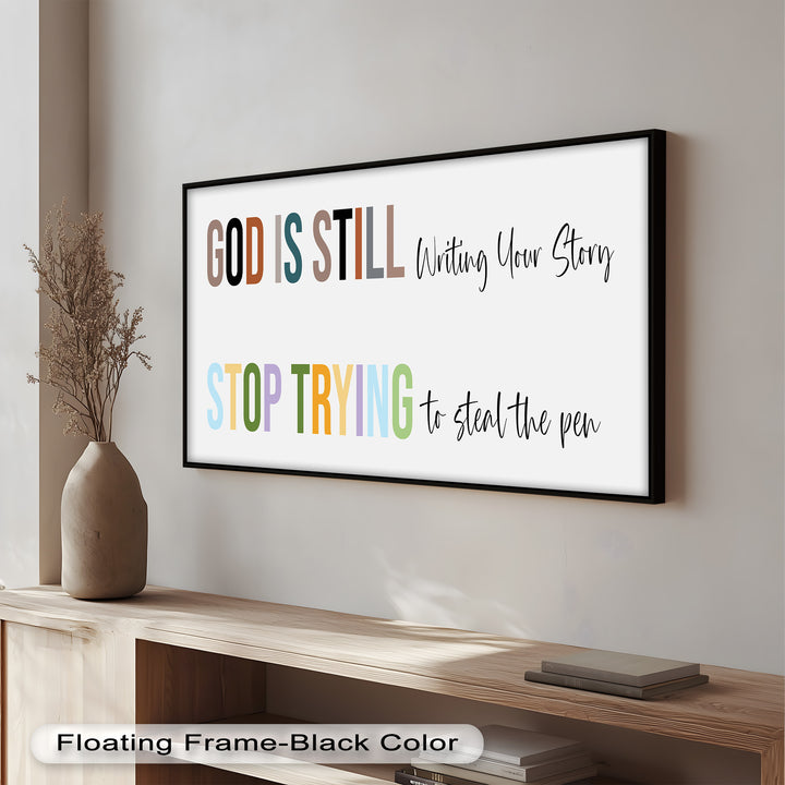 God Is Still Writing – Christian Oil Painting