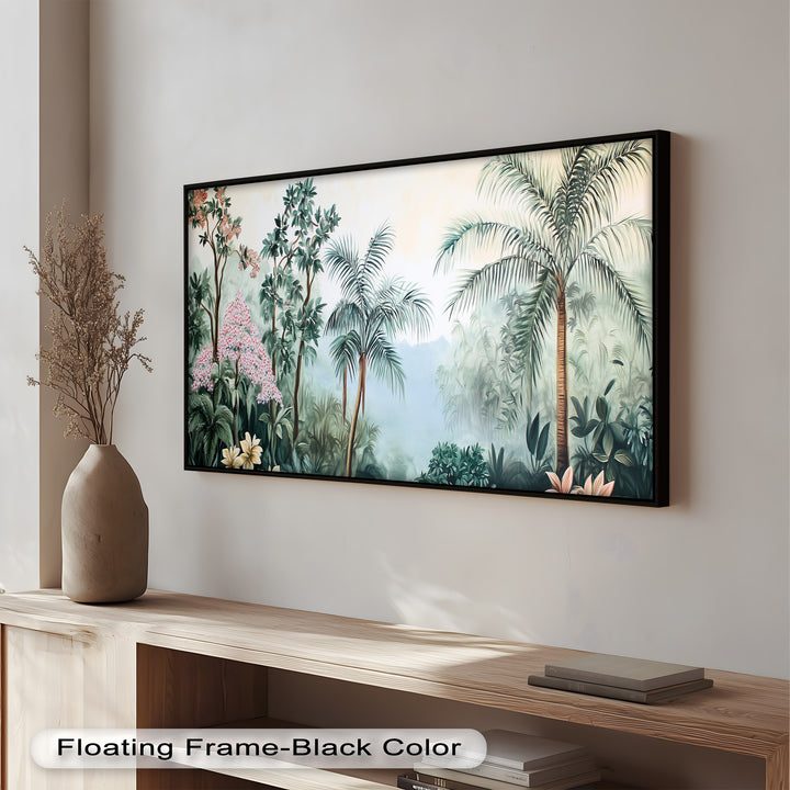 Jungle View – Tropical Floral Oil Painting