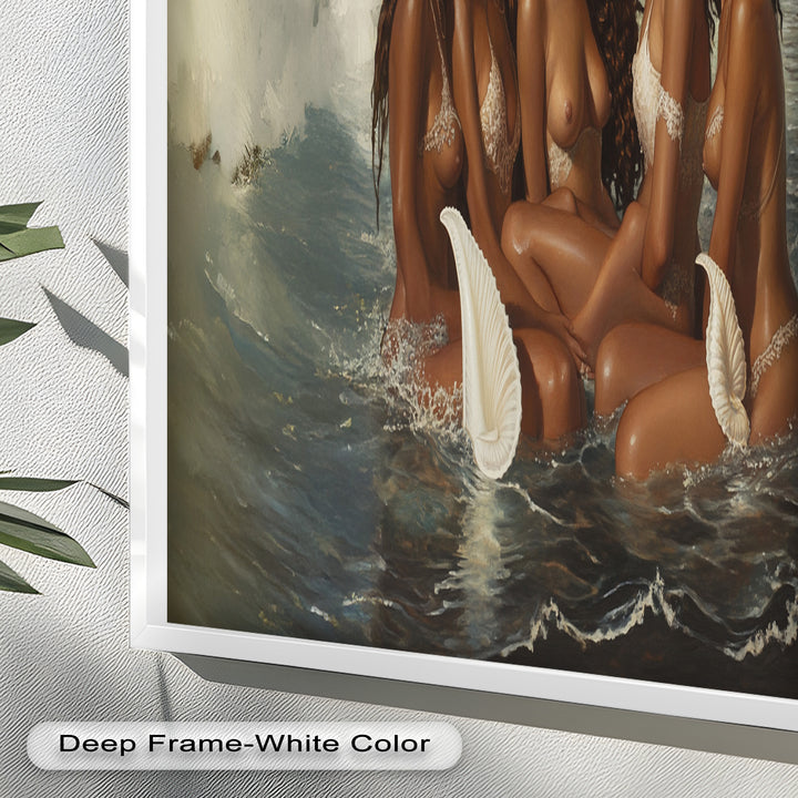 Daughters of the Tide – Mythical Sirens in a Renaissance Oil Painting