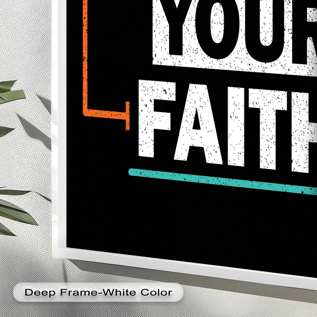 Keep Your Faith – Bold Oil Painting - MyPhotoStation