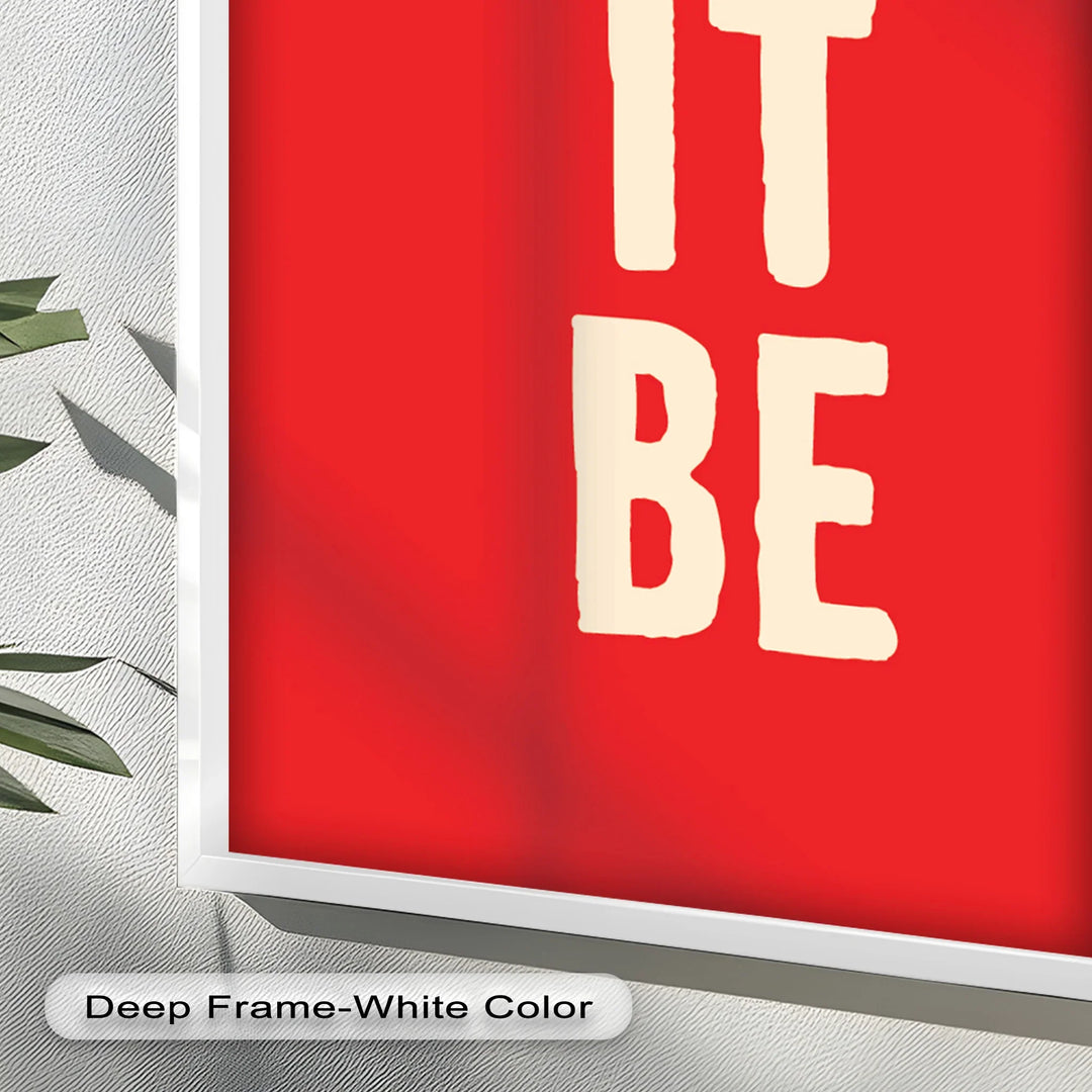 Let It Be – Red Oil Painting - MyPhotoStation