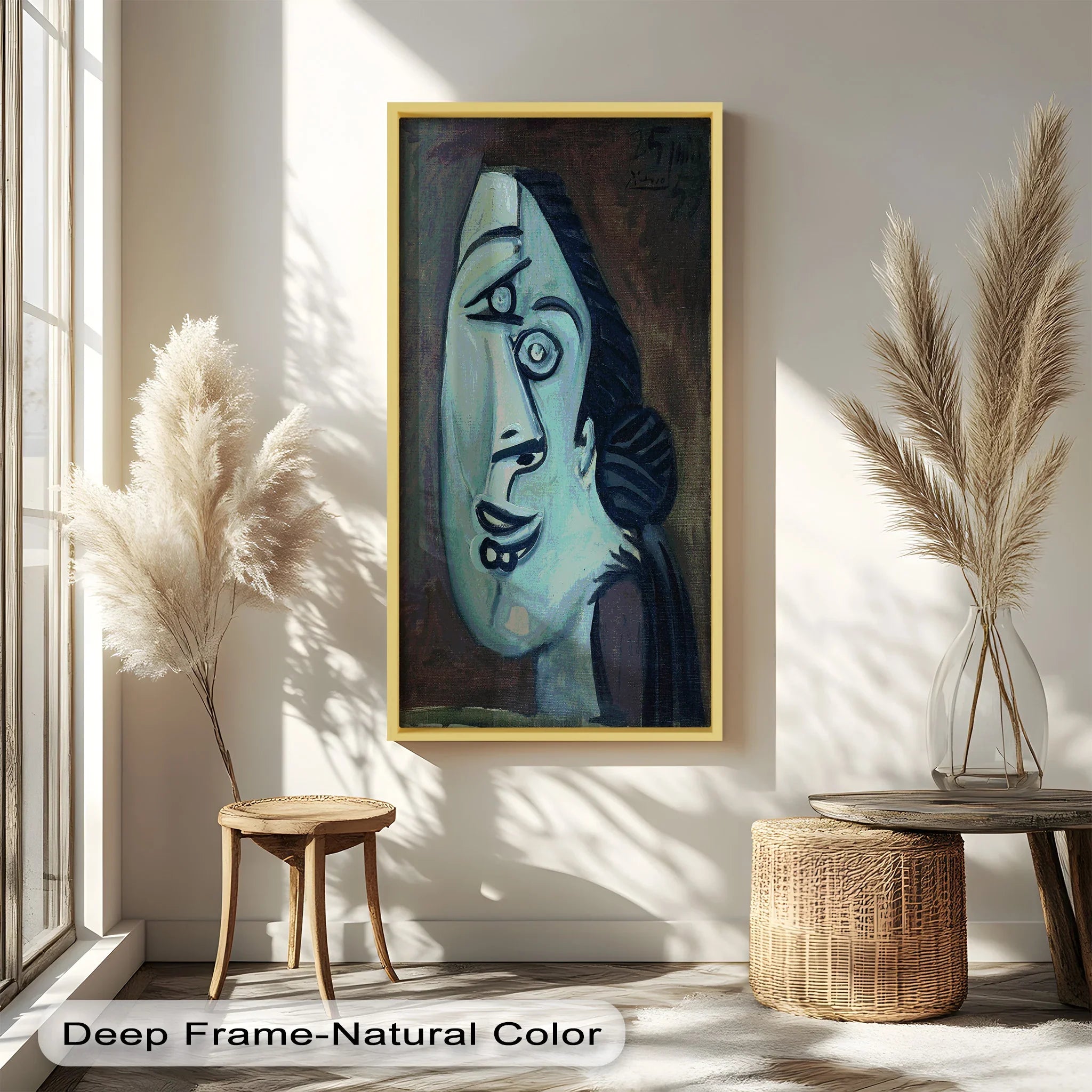 Twilight Gaze – Surreal Blue Picasso Oil Painting – MyPhotoStation