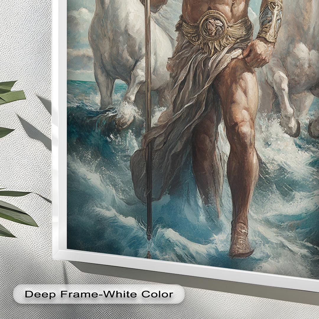 Lord of the Waves – Mythic Sea God Oil Painting