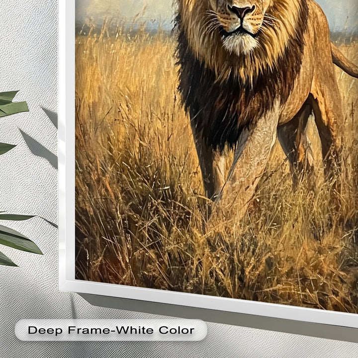 King of the Savannah – Animal Oil Painting