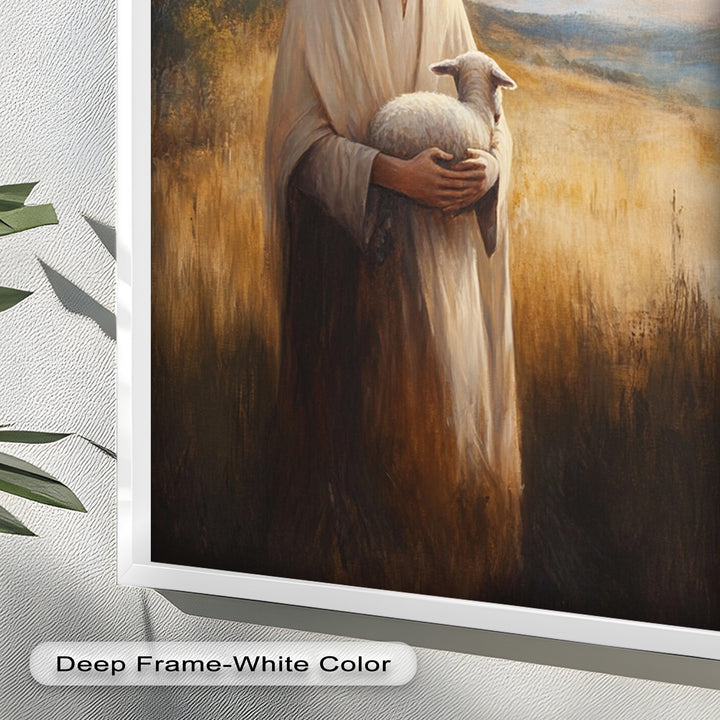 Psalm 23:1 – The Lord is My Shepherd Bible Verse Oil Painting