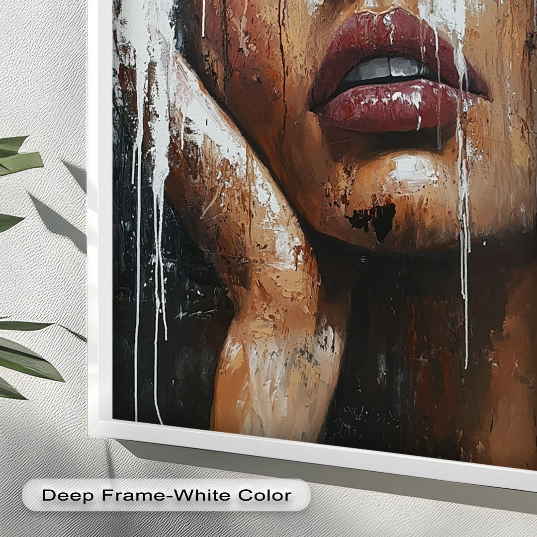 Dripping Silence – Modern Expressionist Abstract Oil Painting