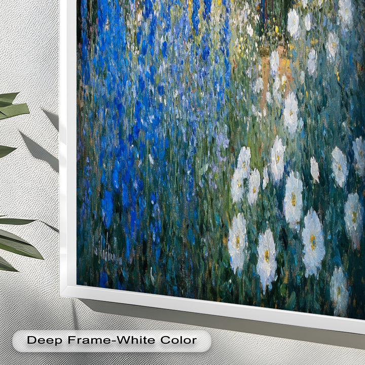 Blue Delphinium - Impressionist Oil Painting