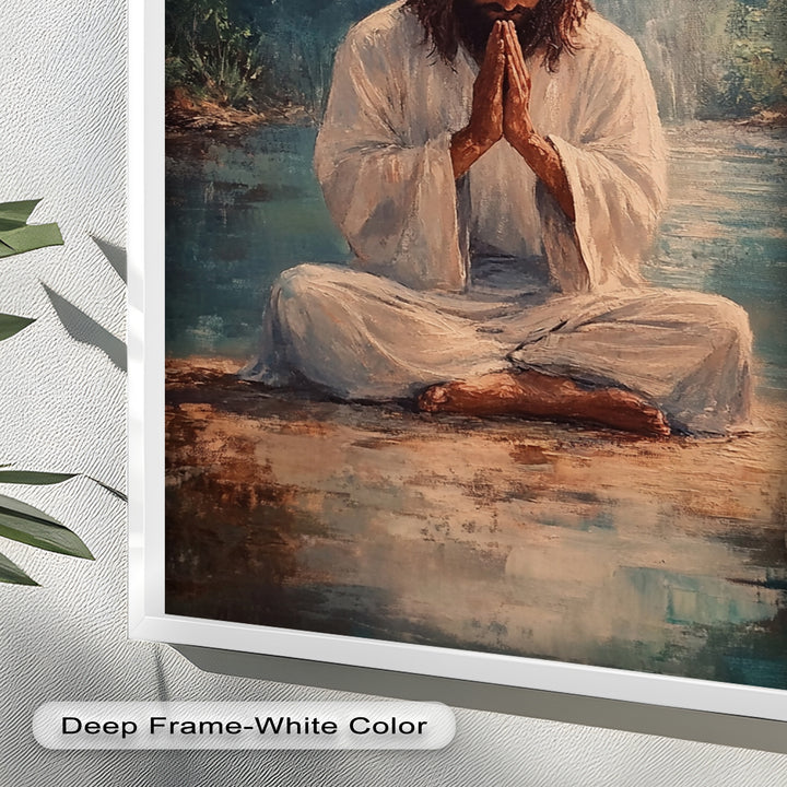 Psalm 46:10 – Be Still and Know Bible Verse Oil Painting