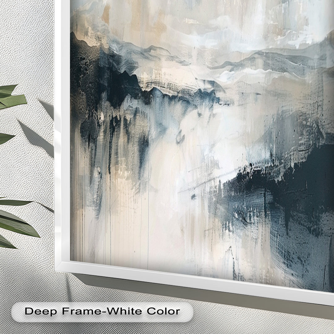 Abstract Landscape Reflection – Modern Serenity Oil Painting