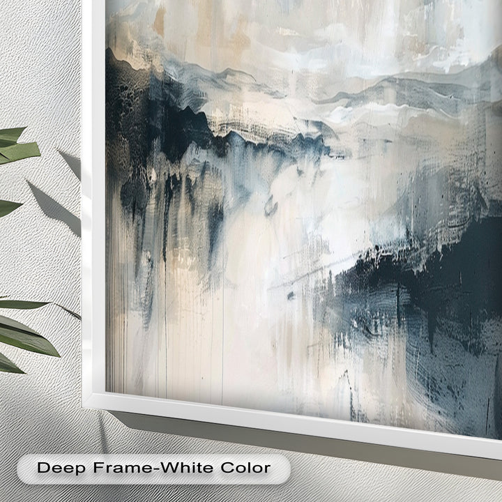 Abstract Landscape Reflection – Modern Serenity Oil Painting