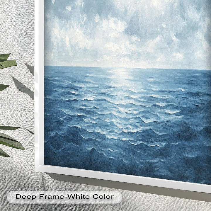 Blue Coastal Art - Ocean Seascape Oil Painting