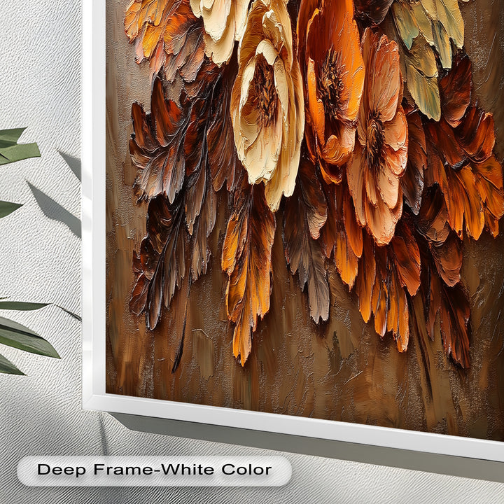 Golden Autumn Florals – Botanical Oil Paintings