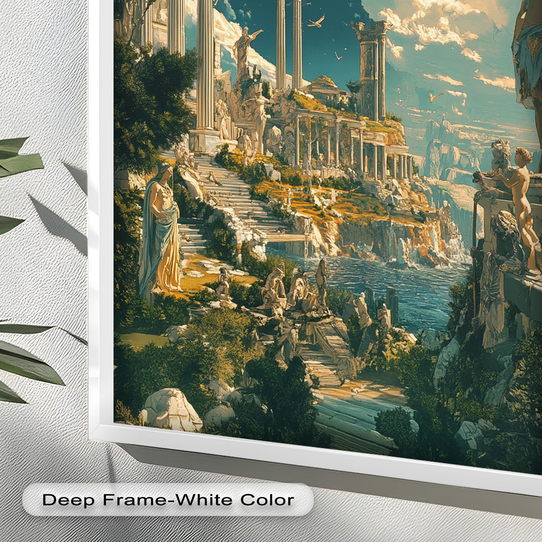 Majestic Temple of the Gods - Mythology Oil Painting