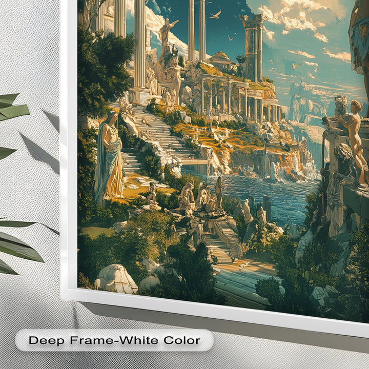 Majestic Temple of the Gods - Mythology Oil Painting