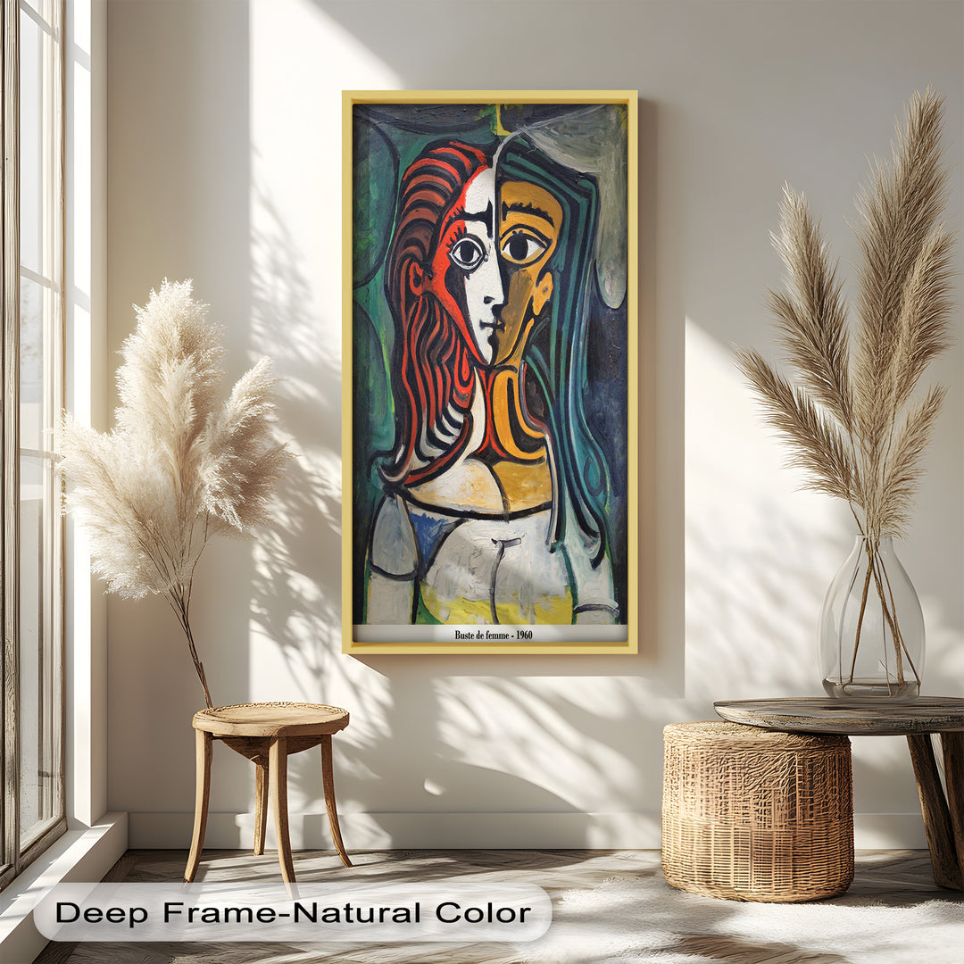Dual Reflections – Picasso-Inspired Cubist Picasso Oil Painting