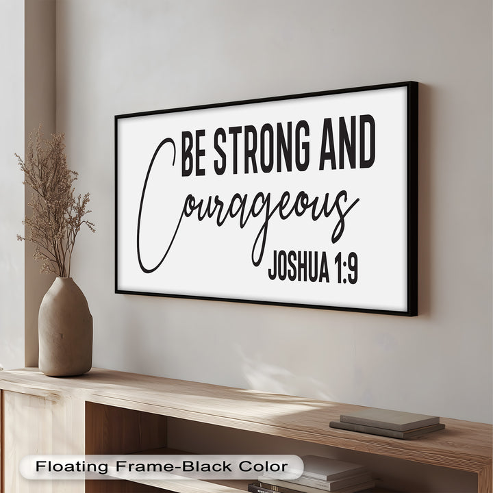 Be Strong and Courageous – Joshua 1:9 Bible Oil Painting