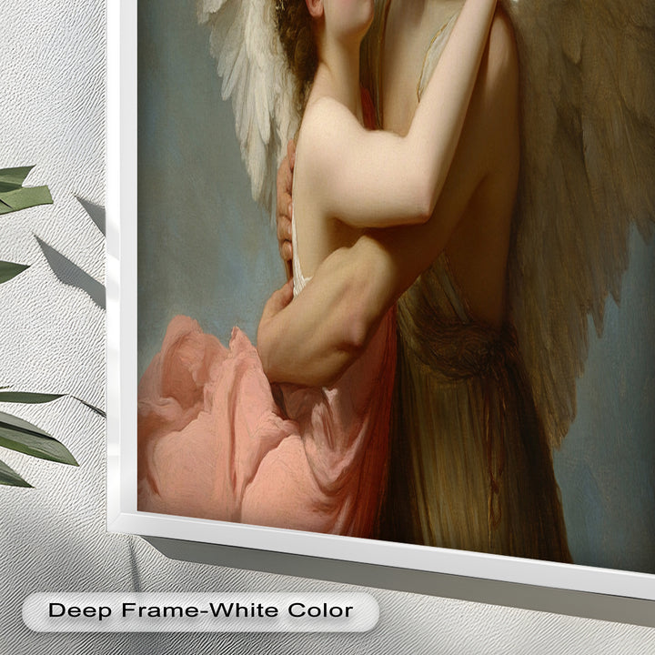 Heavenly Embrace – Cupid and Psyche Renaissance Love Oil Painting