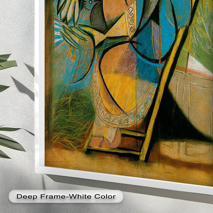 The Nesting Spirit – Cubist Mother and Bird Picasso Oil Painting