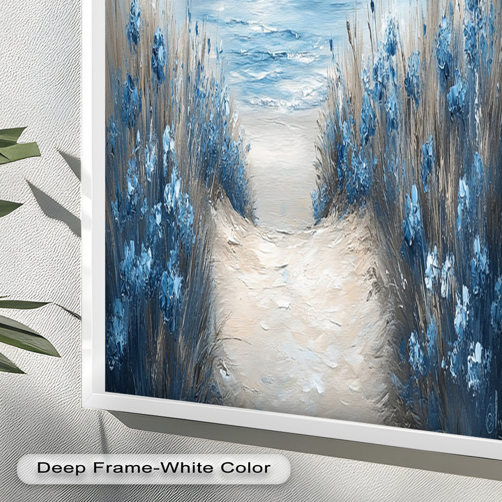 Coastal Beach Path Wall Art – Landscape Oil Painting