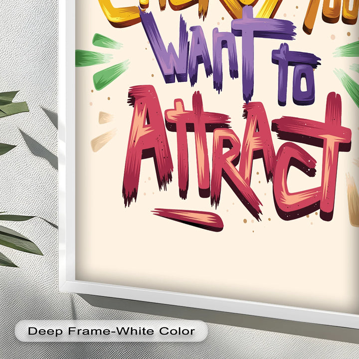 Be the Energy You Want to Attract – Motivational Oil Painting - MyPhotoStation