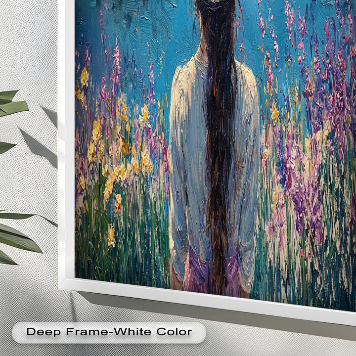 Girl by the Water – Impressionist Oil Painting