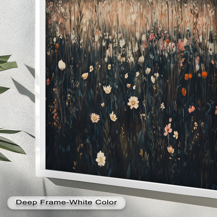 Wildflower Horizon – Framed Oil Painting