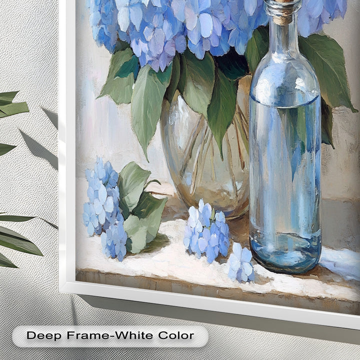 Blue Floral Still Life – Modern Oil Paintings
