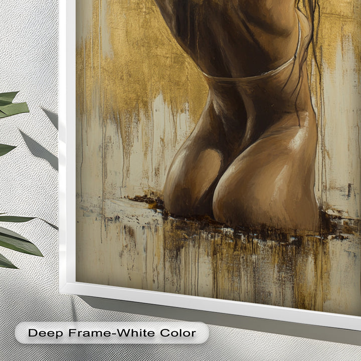Golden Silence – Contemporary Figurative Nude Oil Painting