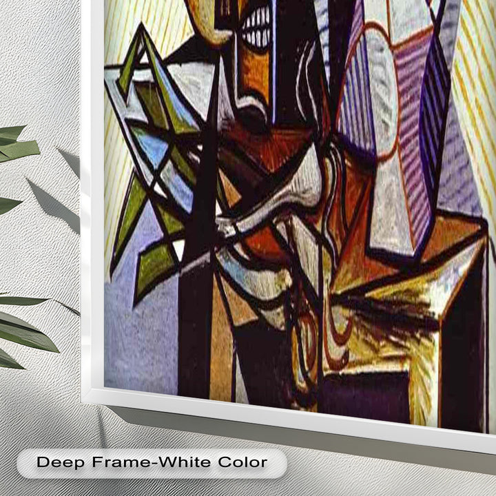 Still Life with Skull by Picasso – Symbolic Cubist Oil Painting