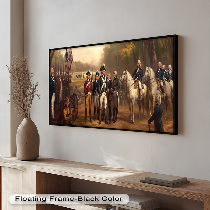 Revolutionary March – American Army Oil Painting