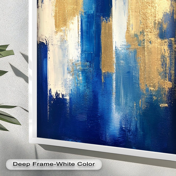Blue Harmony Abstract – Modernes Ölgemälde