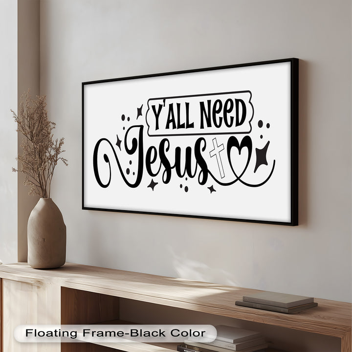 Southern Faith Oil Artwork – Christian Home Blessing Wall Art