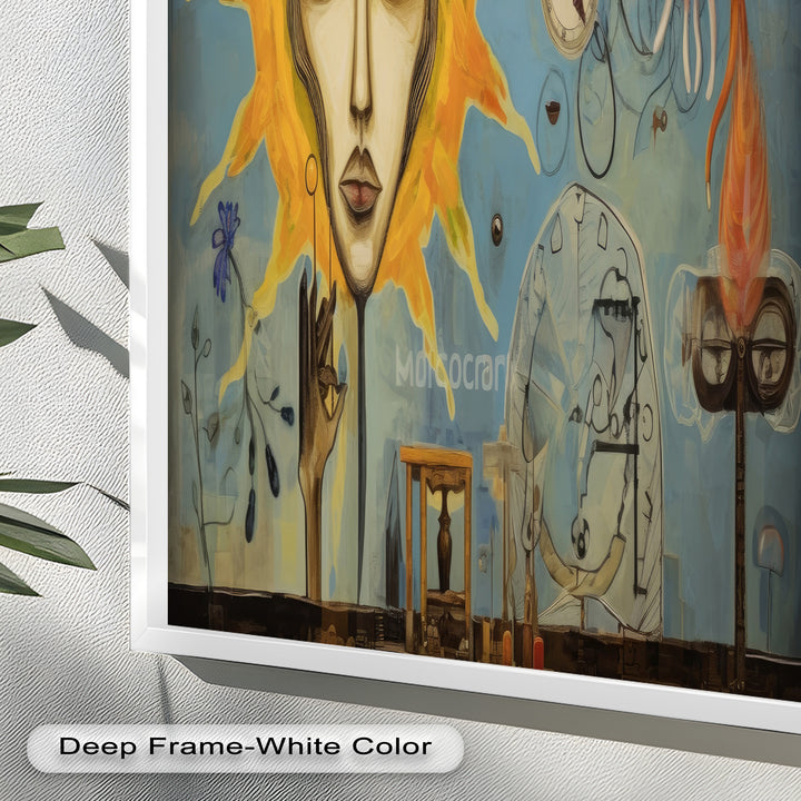 Solar Reverie – Surreal Dreamscape Picasso Oil Painting