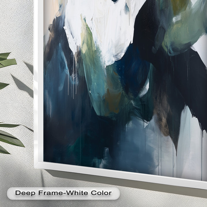 Eclipsed Range – Bold Mountain Shadows Abstract Oil Painting
