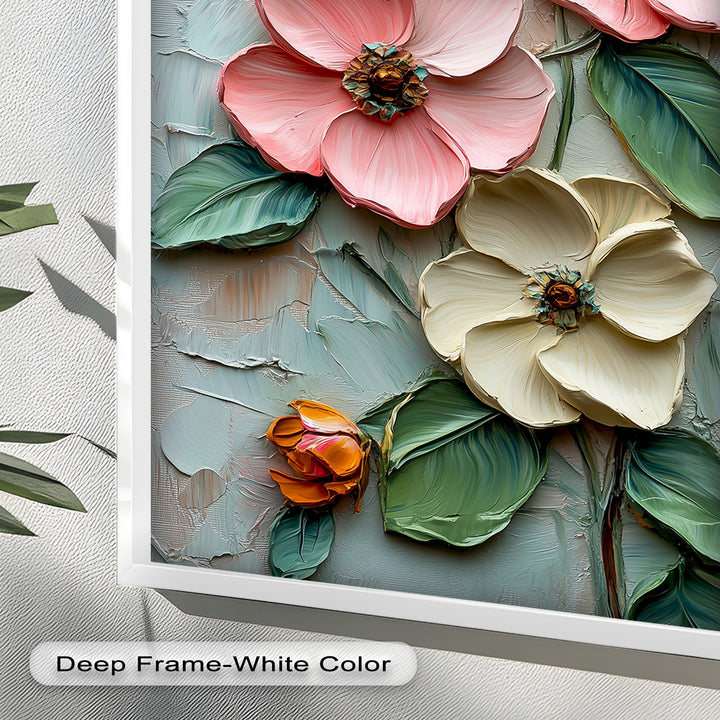 Petal Whispers – Floral Elegance Flower Oil Painting
