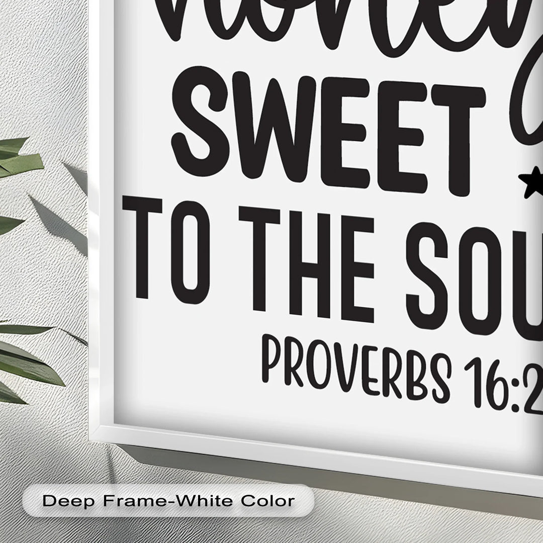 Kind Words Like Honey – Proverbs 16:24 Oil Painting - MyPhotoStation