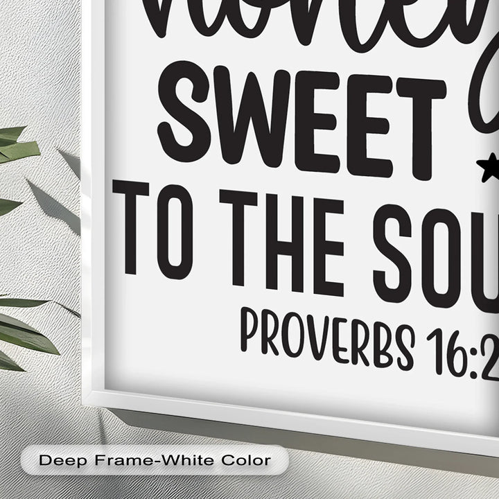 Kind Words Like Honey – Proverbs 16:24 Oil Painting - MyPhotoStation