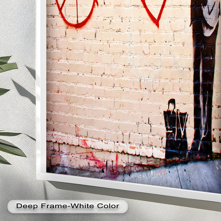 Peace + Love Equation – Banksy Oil Painting