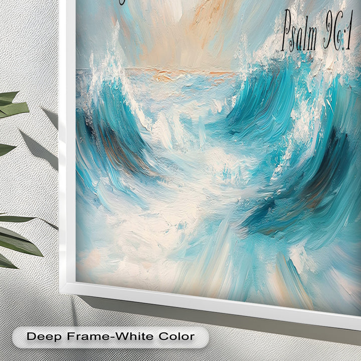 Psalm 96:1 – Worship & Praise Bible Verse Oil Painting