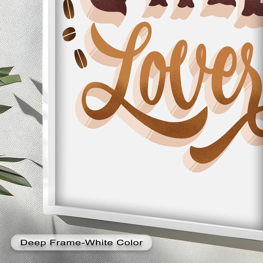 Coffee Lover Typography Art – Coffee Day Oil Painting - MyPhotoStation