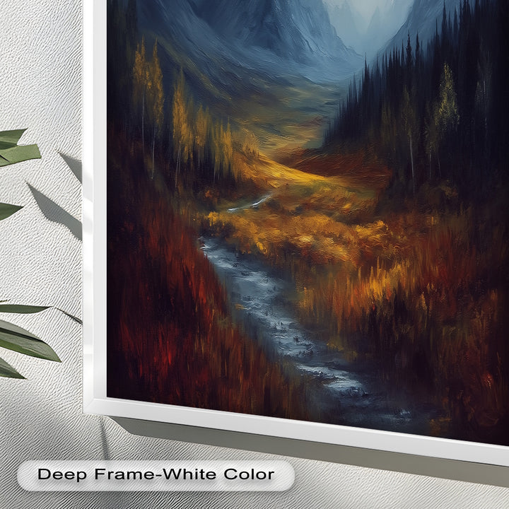Stormy Valley Wall Art – Landscape Oil Painting