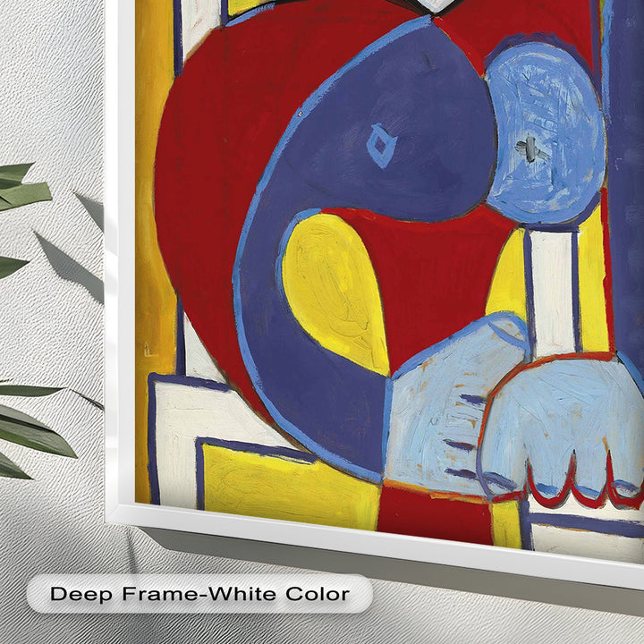 Color Harmony – Abstract Seated Woman Picasso Oil Painting