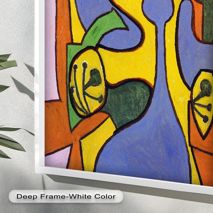 The Mask of Form – Bold Geometric Expression Picasso Oil Painting