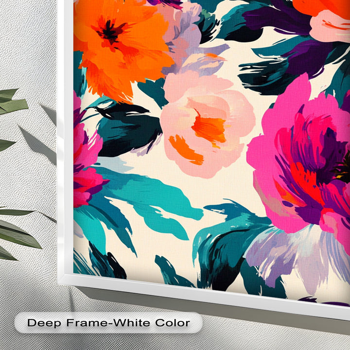 Bold Boho Bloom – Fauvist Floral Explosion Oil Painting