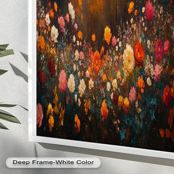 Autumn Floral Meadow – Colorful Nature Oil Paintings