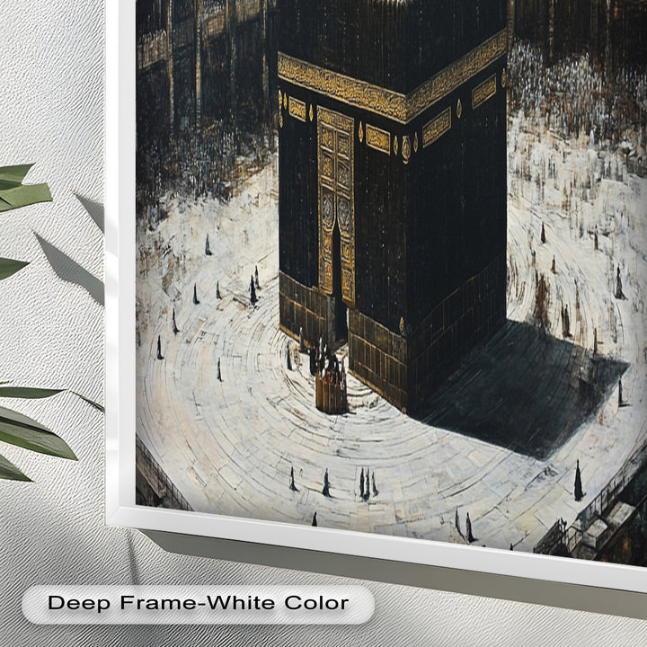 Kaaba Sacred Site Wall Art – Religious Oil Painting