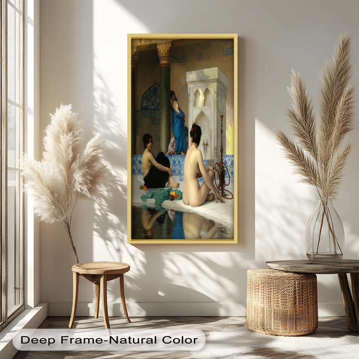 Serenity of the Harem Bath – Orientalist Renaissance Oil Painting