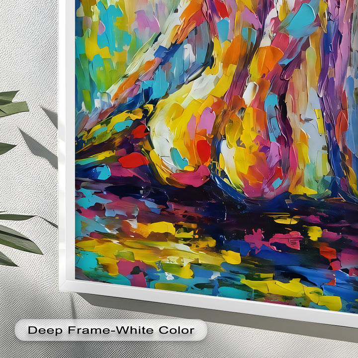 Radiant Reverie – Colorful Nude Impressionist Oil Painting