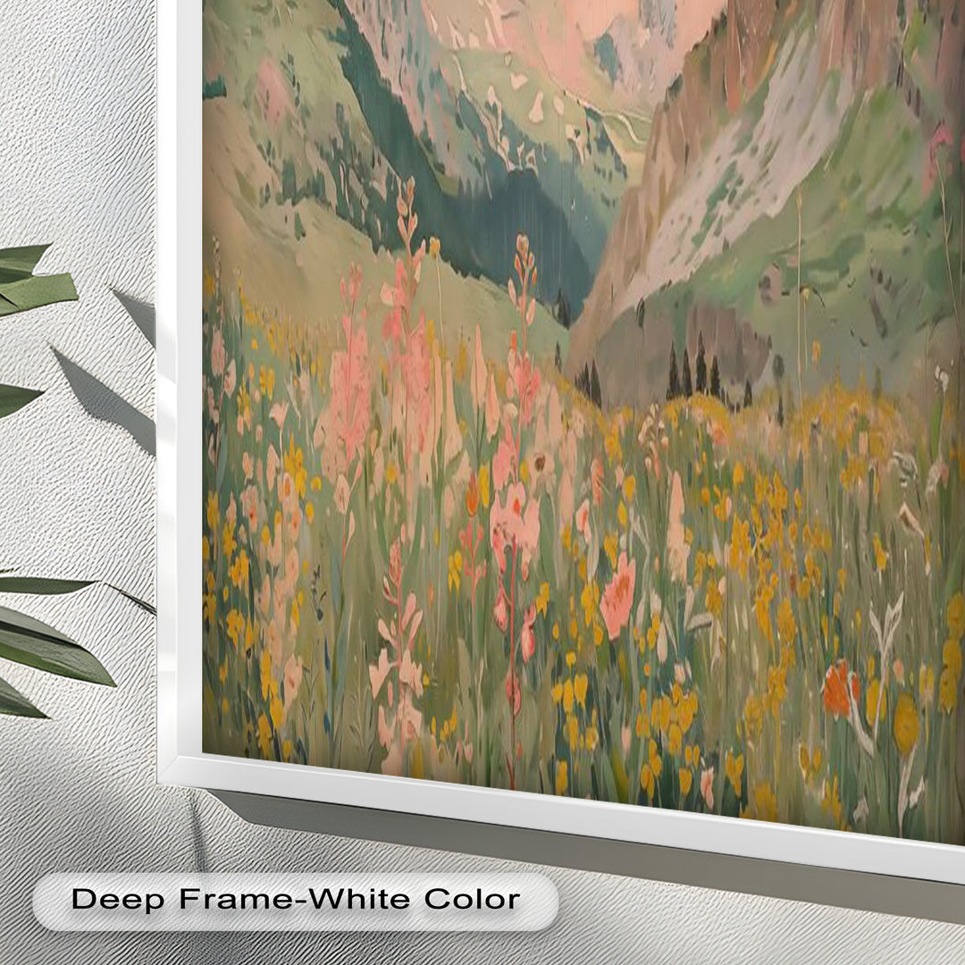 Wildflower Mountain – Serene Landscape Oil Painting